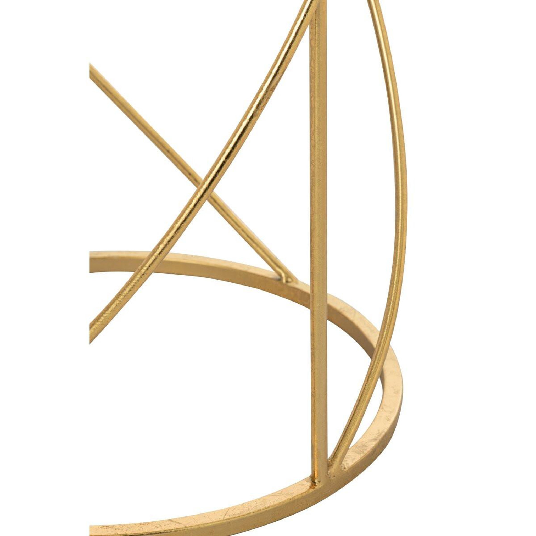 Voir la diapositive 4 : J-LINE Lot de 2 tables d'appoint  ingrid  70cm doré