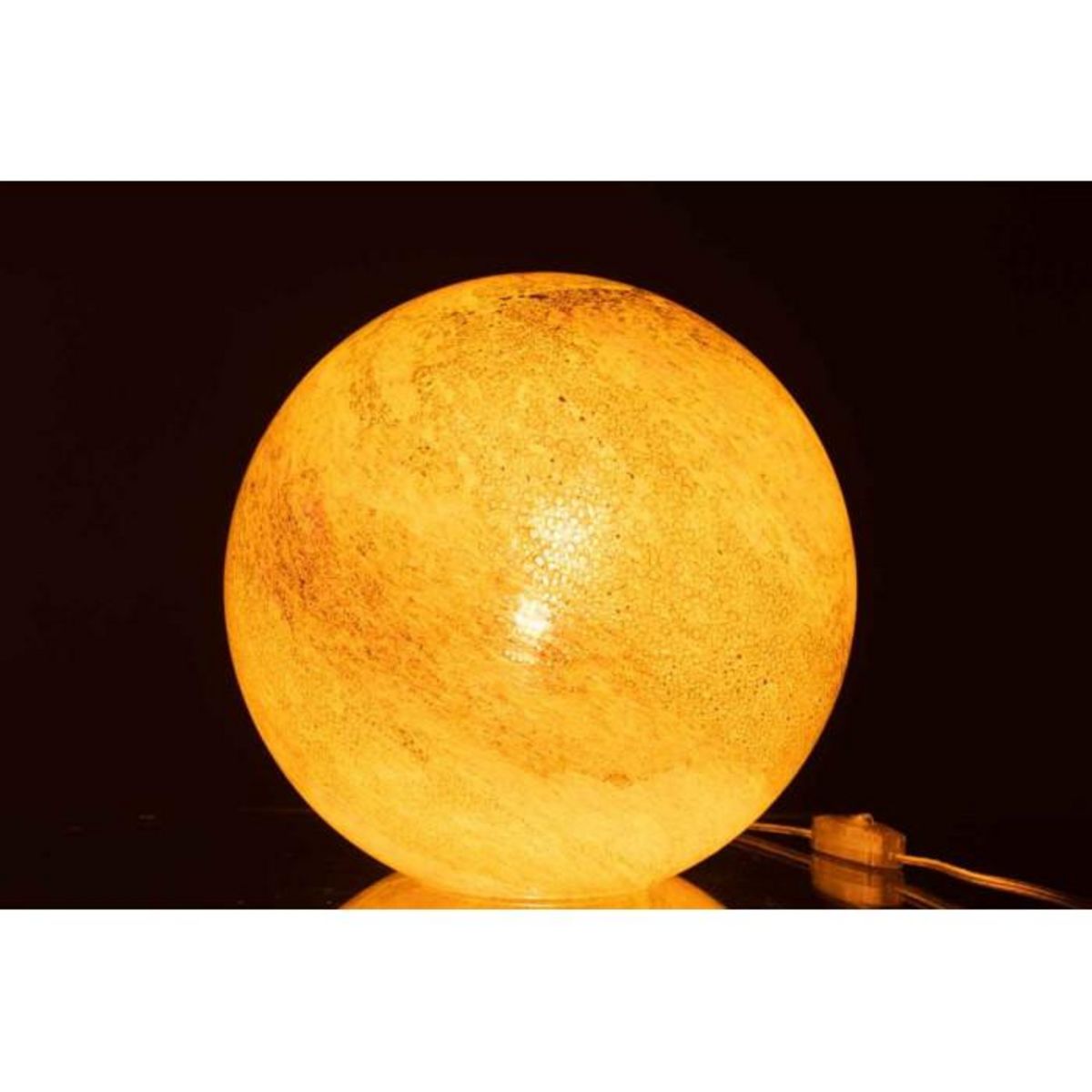 Paris Prix Lampe à Poser Ronde  Dany  29cm Jaune