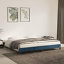 Voir la diapositive 1 : VIDAXL Cadre de lit sans matelas bleu fonce 200x200 cm velours
