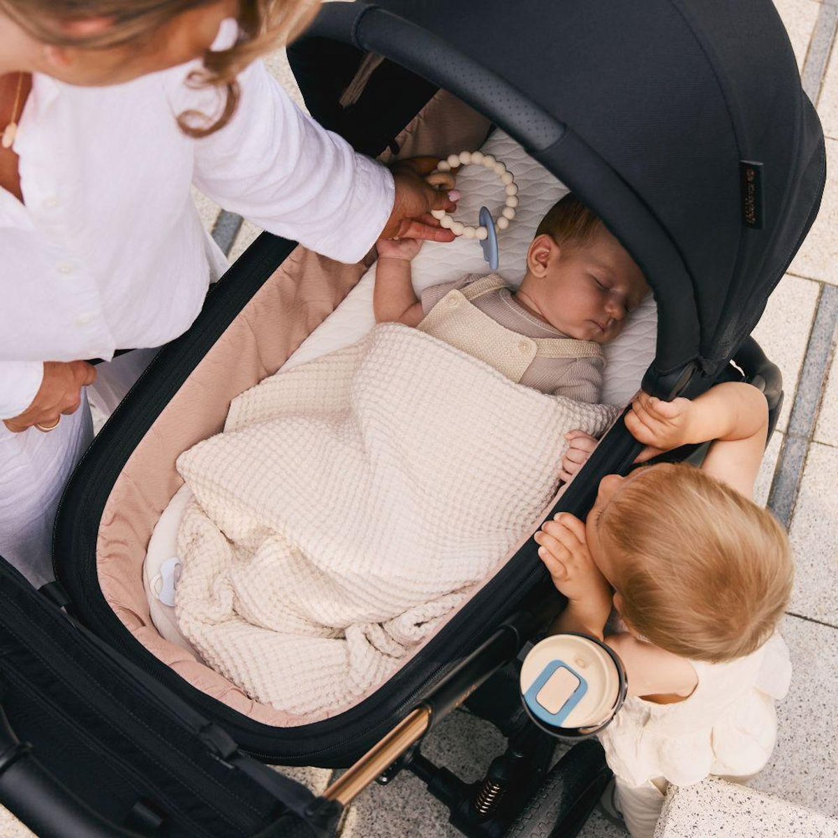 KINDERKRAFT Poussette combinée polyvalente 2 en 1 avec siège réversible à 27 kg