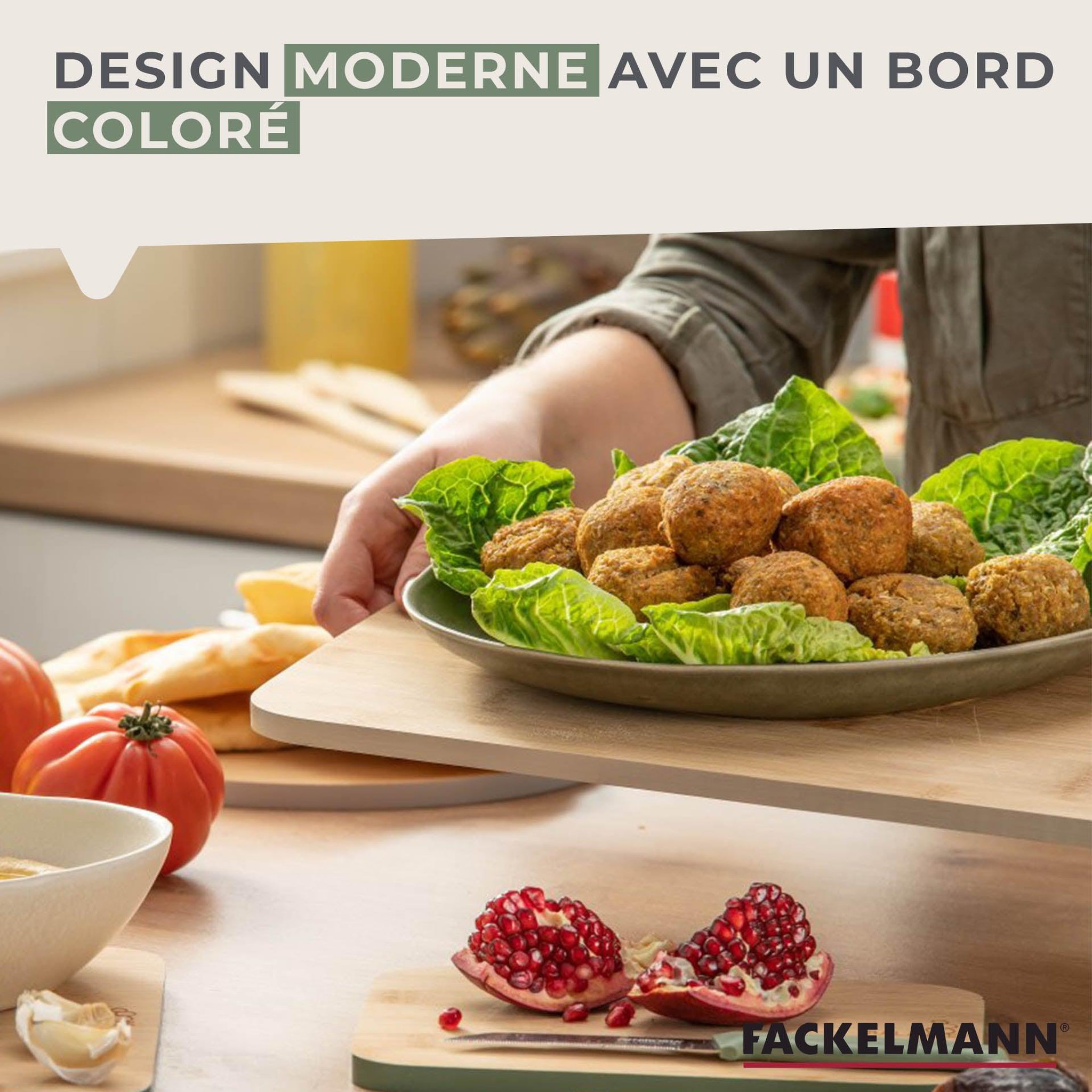 Voir la diapositive 6 : Fackelmann Planche à découper en bambou 40 x 26 cm fackelmann balance