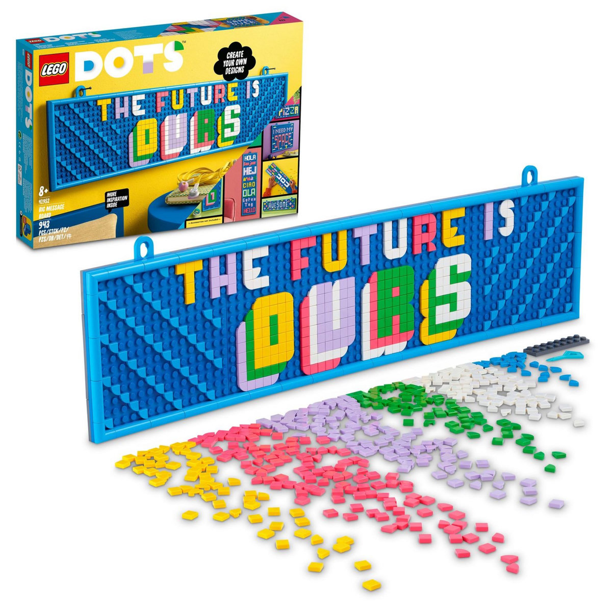LEGO DOTS 41952 Le Grand Tableau à Messages, Décoration et Activité Créative