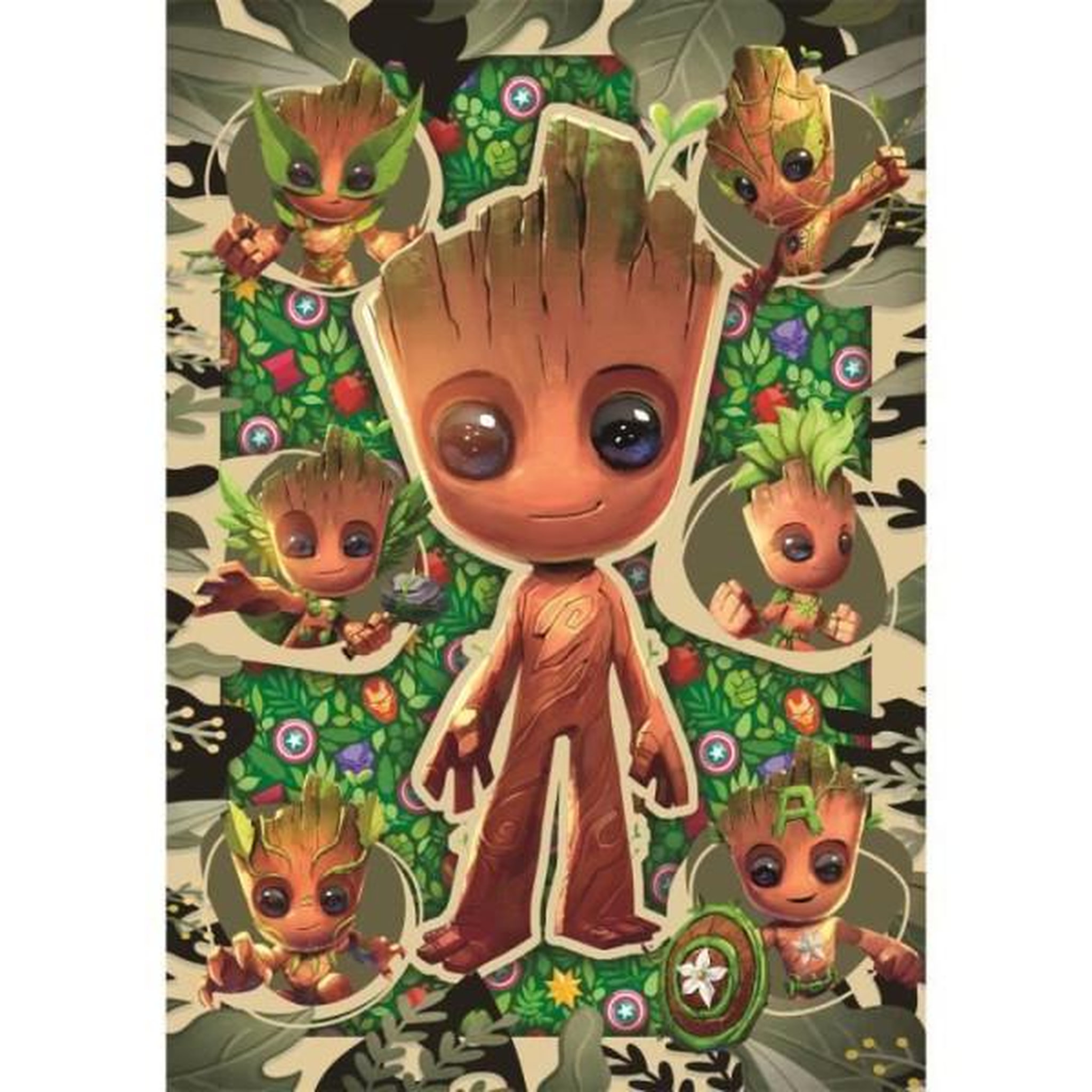 Voir la diapositive 2 : CLEMENTONI Clementoni - 104 pieces - marvel, groot