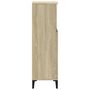 Voir la diapositive 5 : VIDAXL Armoire salle de bain chene sonoma 30x30x100 cm
