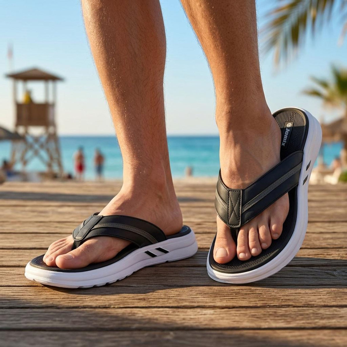 OZABI OZABI Tongs homme confort semelle epaisse antiderapante ete plage