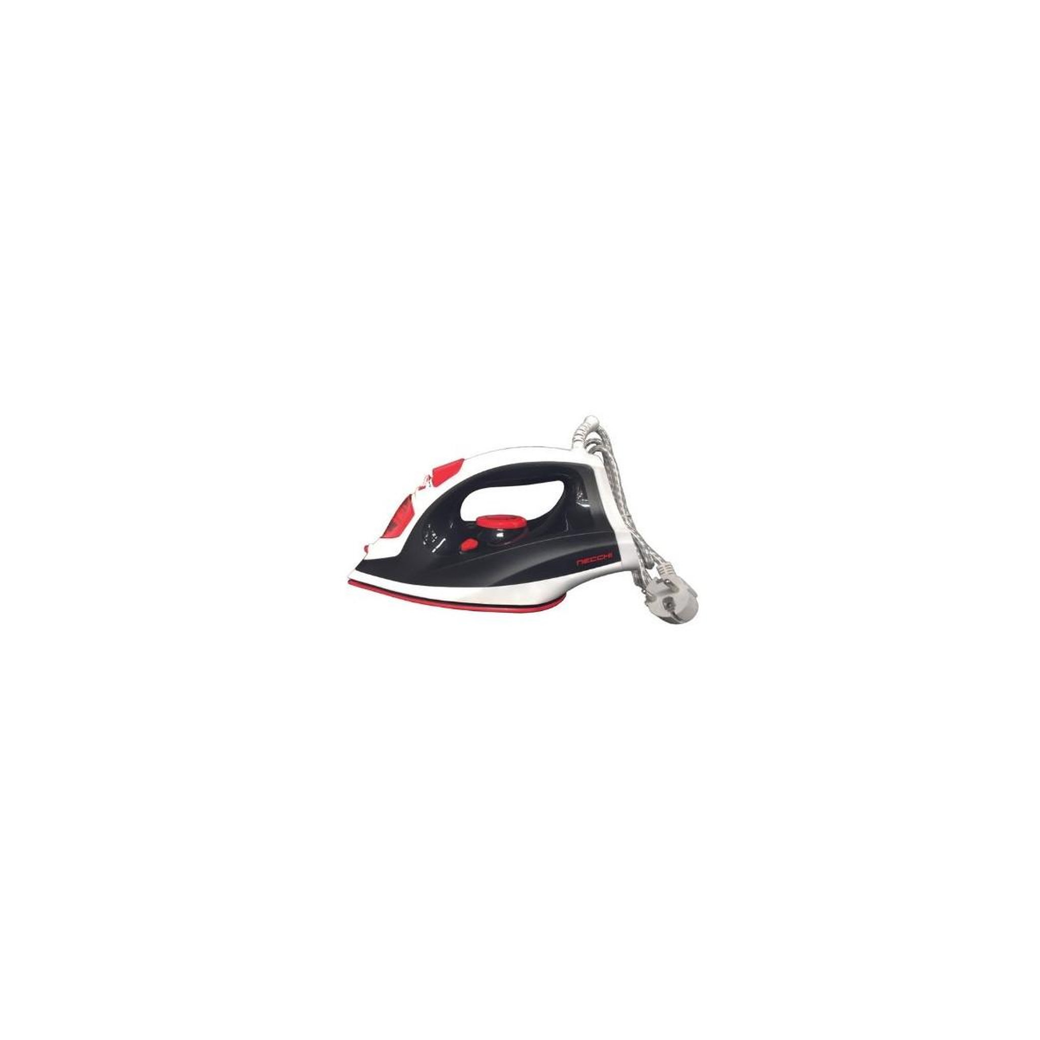 Necchi Necchi NCL-668 fer à repasser Fer à vapeur Semelle en céramique 2600 W Noir, Rouge, Blanc