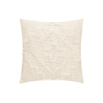 ATMOSPHERA Coussin Déco Tufté  Inca  40x40cm Ivoire