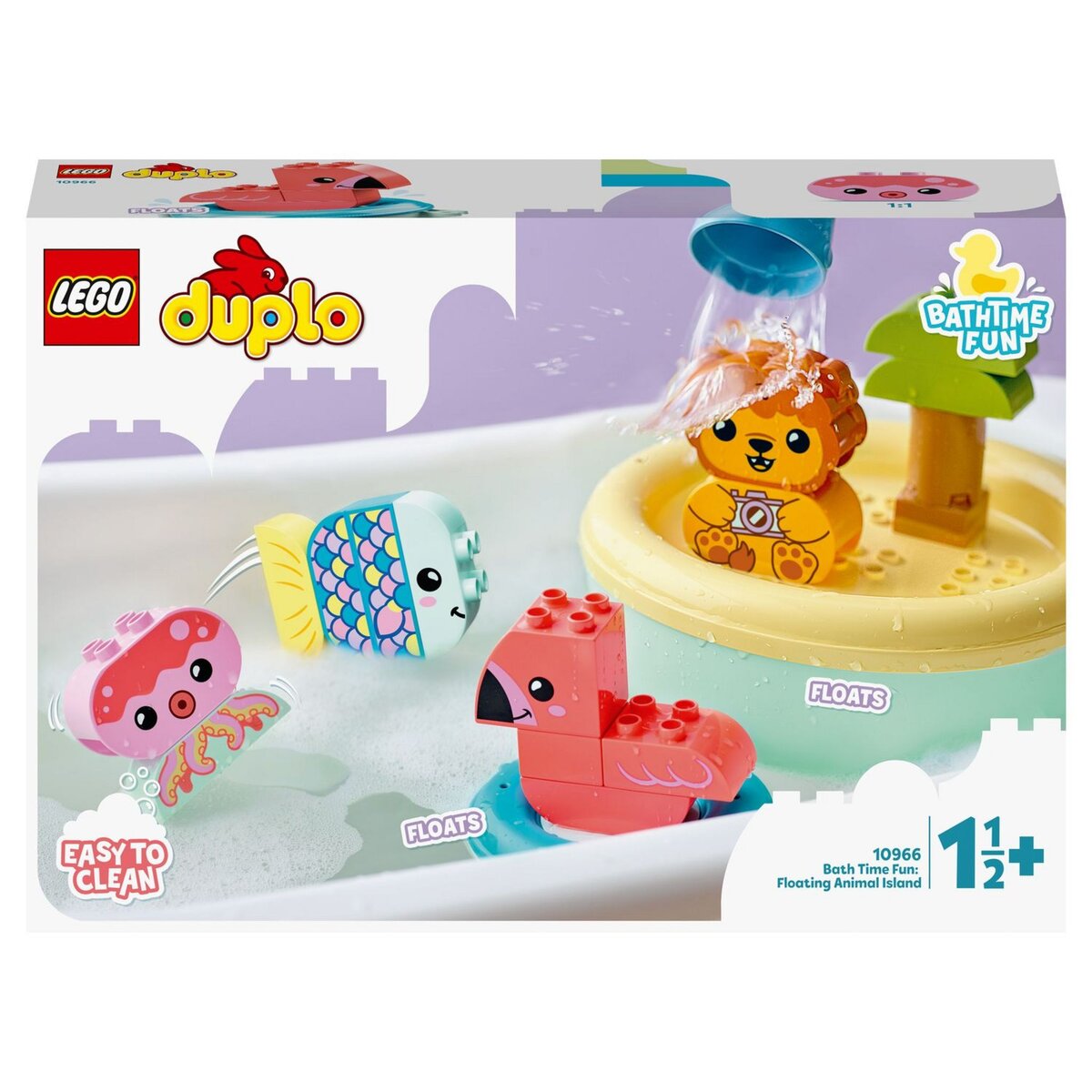 LEGO Duplo 10966 Jouet de bain Ile flottante des animaux pas cher 