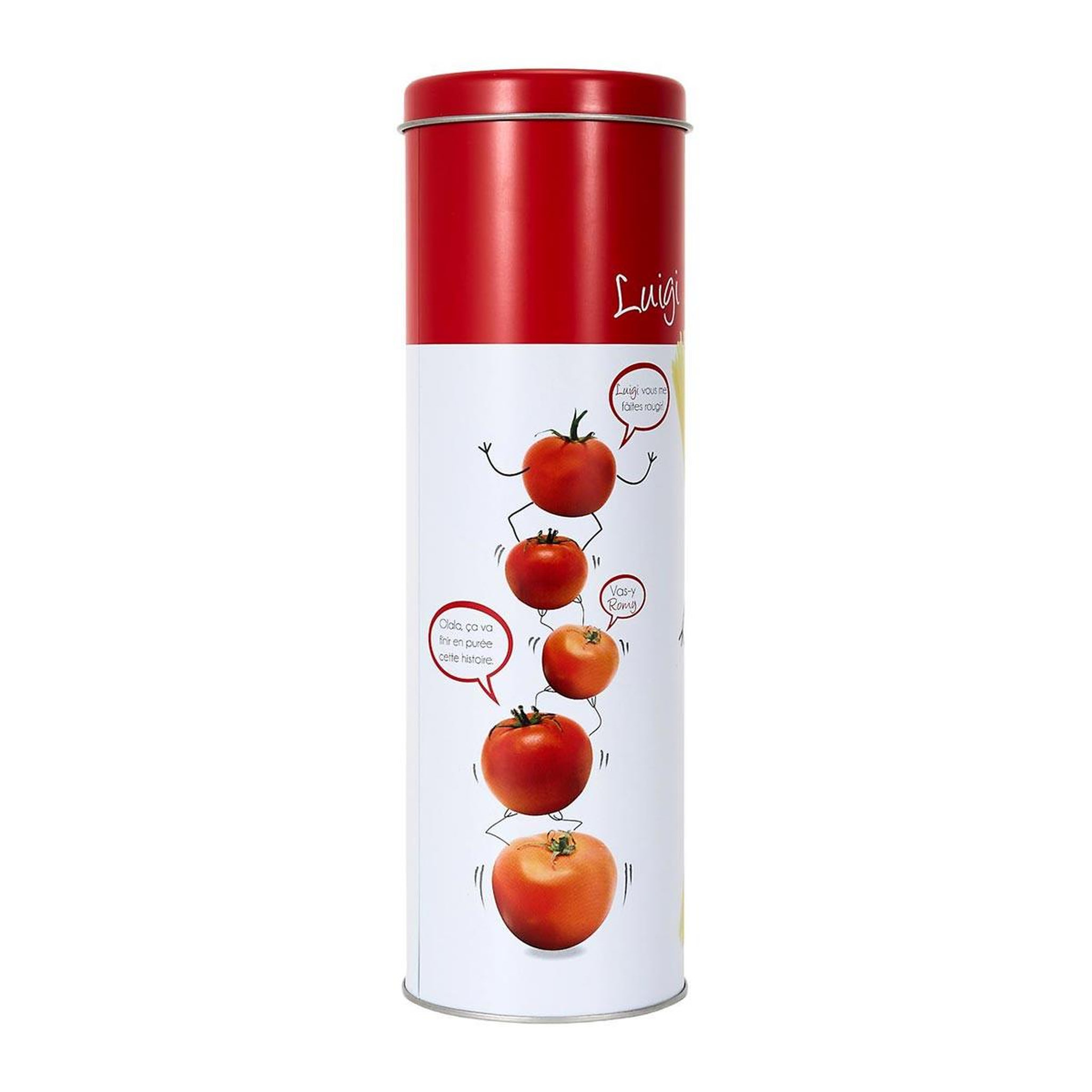 Voir la diapositive 3 : COOK CONCEPT Boîte à spaghettis en métal  ludique  27cm rouge