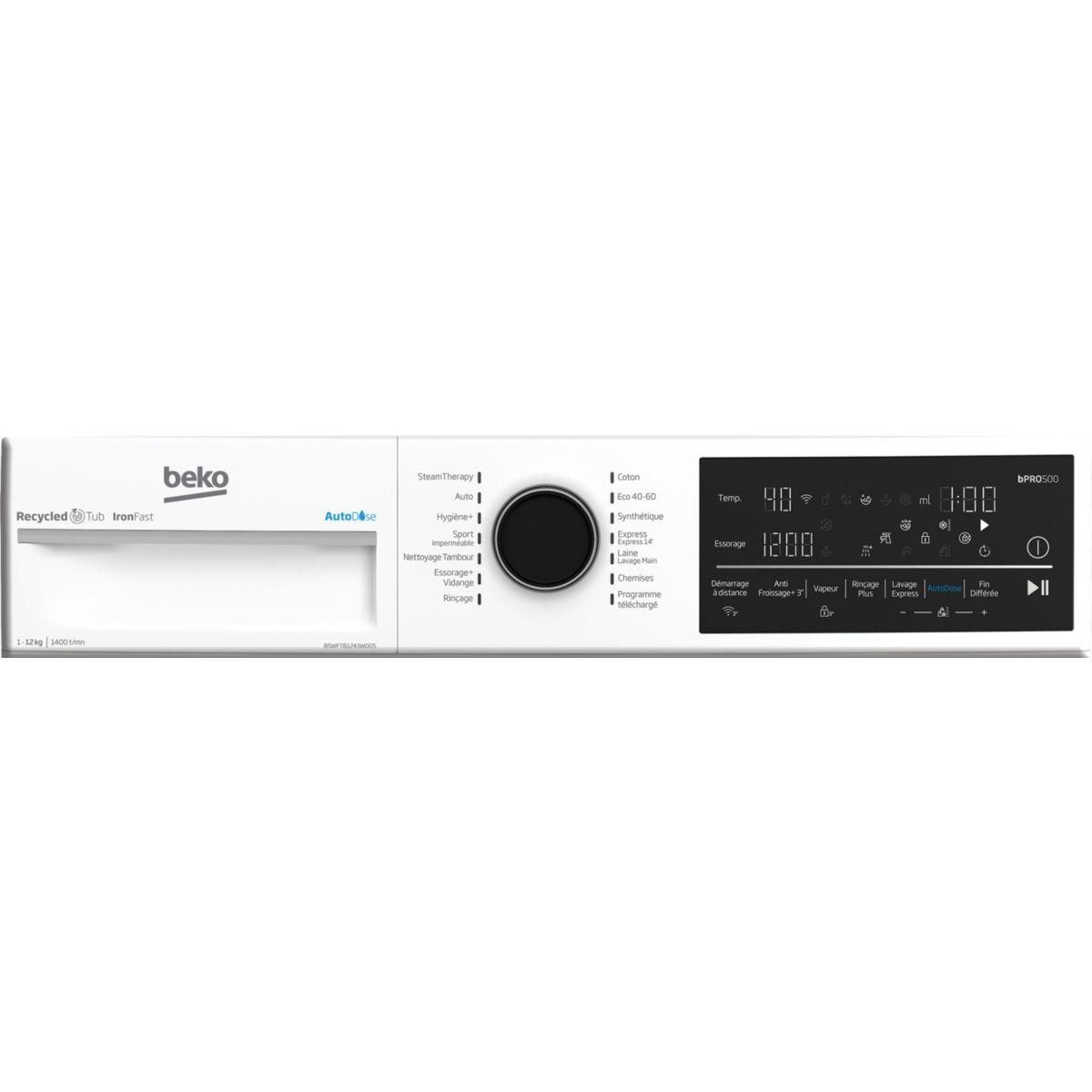 Beko Lave linge hublot B5WFT81243WDOS