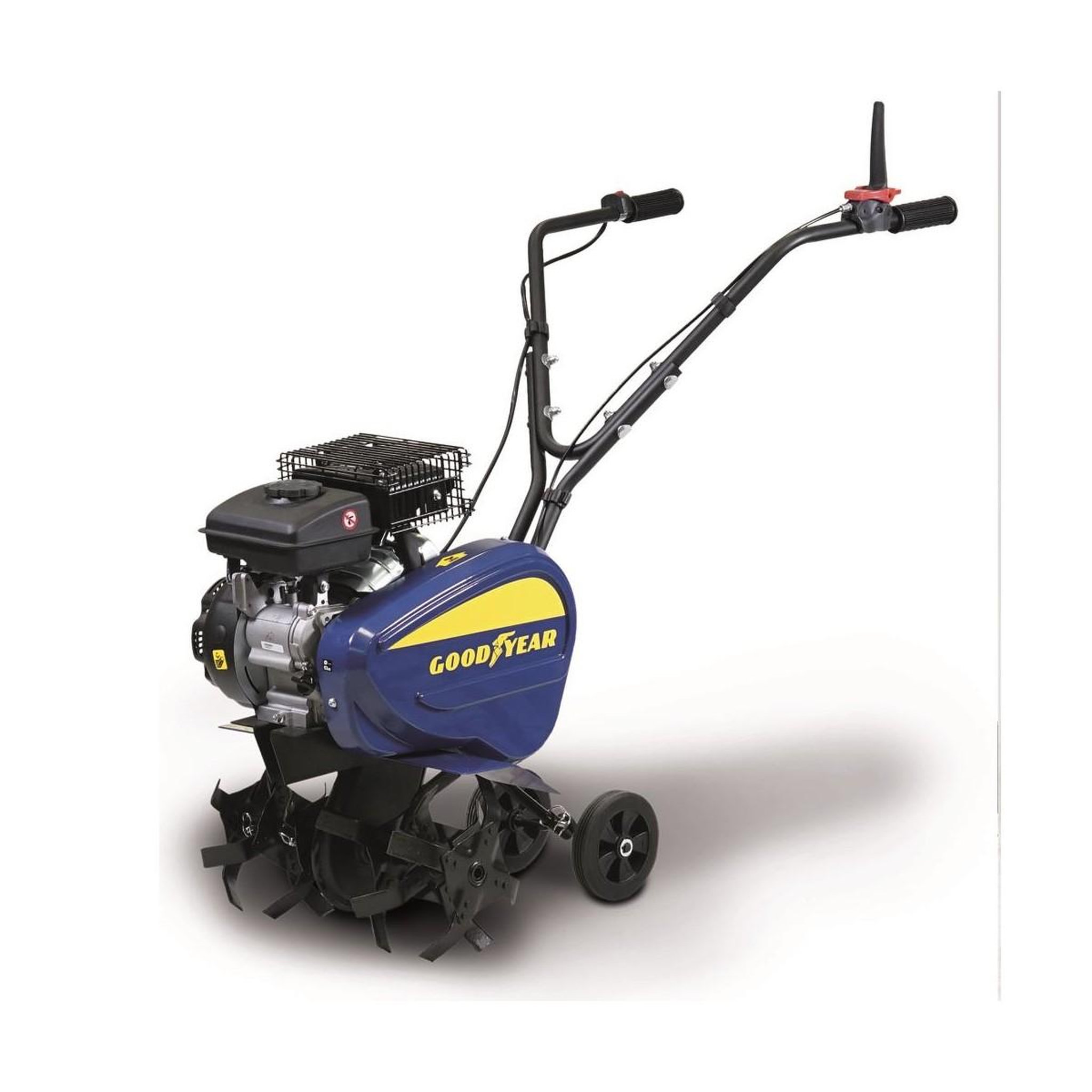 Voir la diapositive 2 : GOODYEAR Motobineuse thermique 4t 99cm3 motoculteur à essence largeur de travail 42cm goodyear