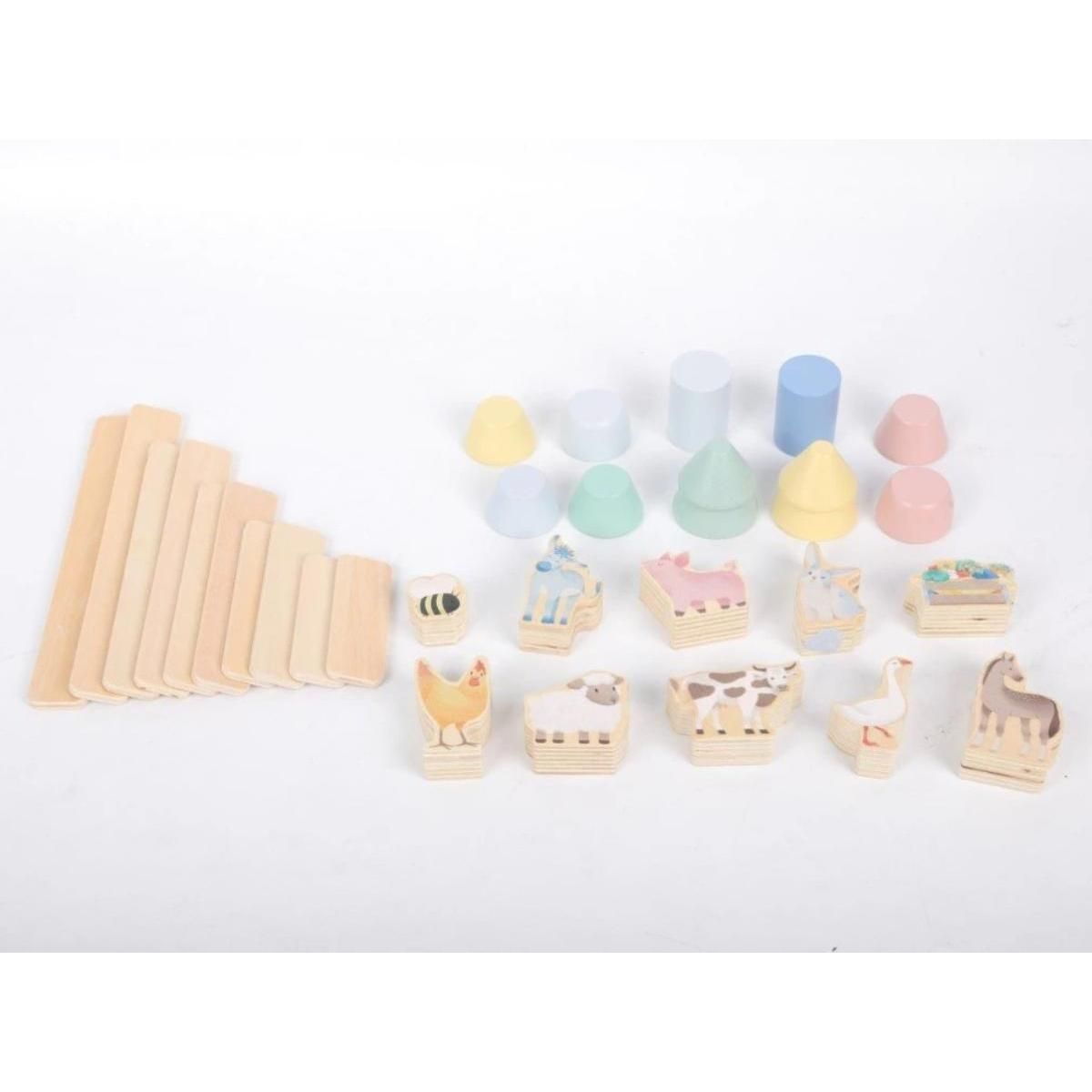 ELINELI Jeu d'équilibre avec les animaux - Ferme