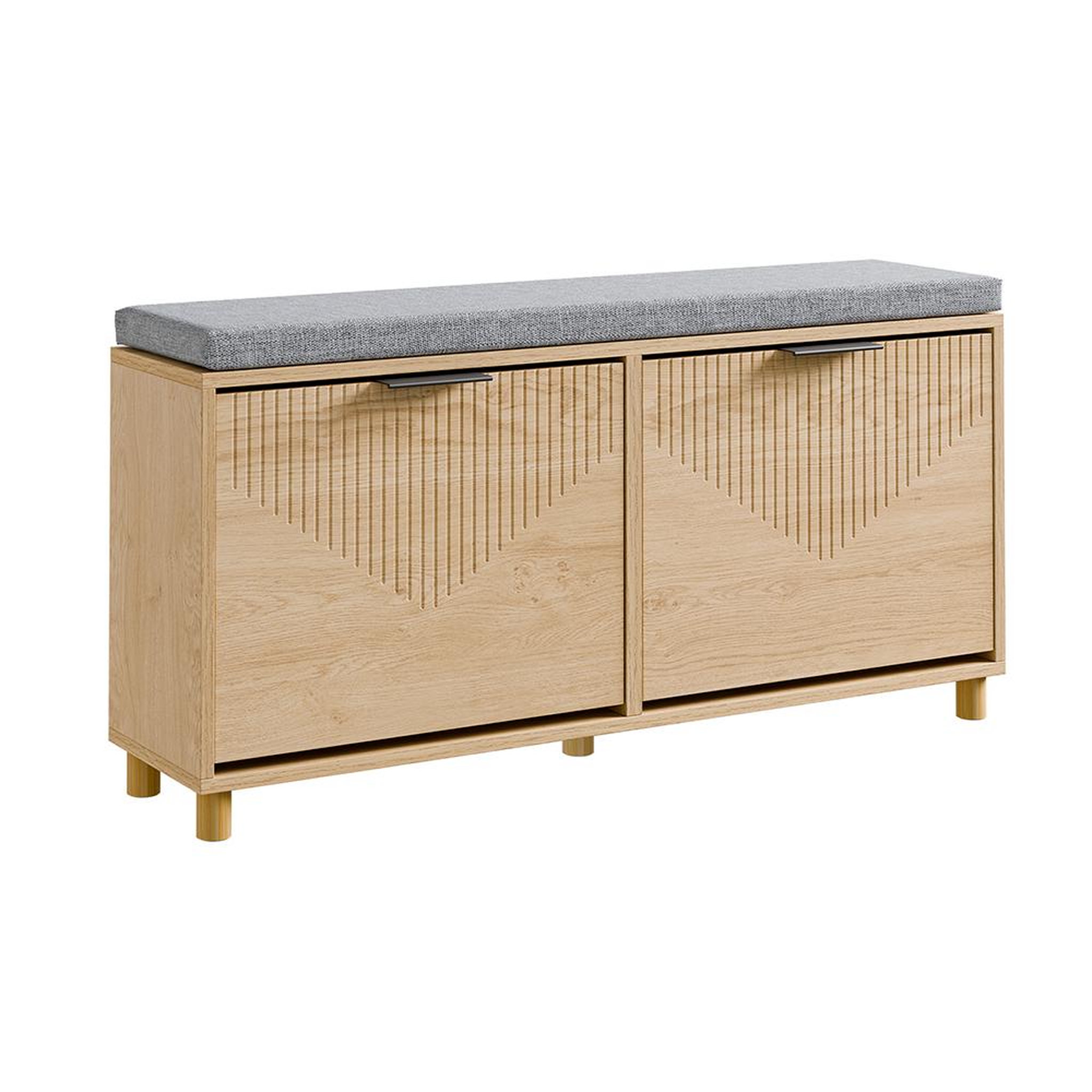 SOBUY Banc Rangement Chaussures Bois 100x24x50cm FSR211-N