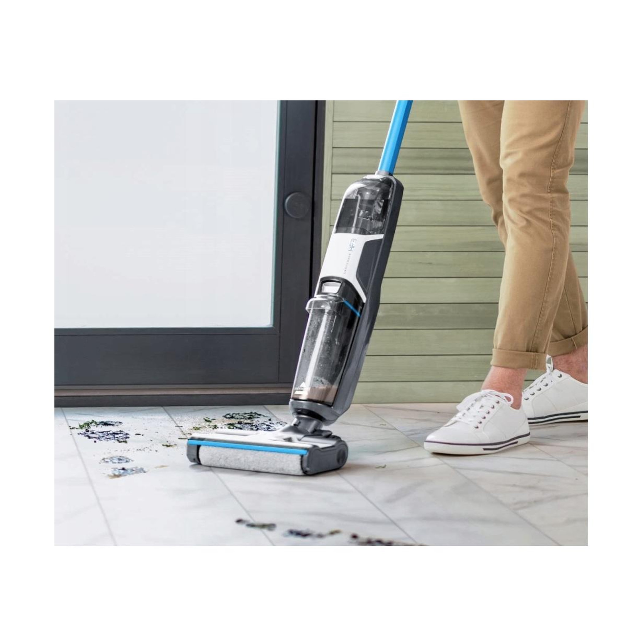 Voir la diapositive 2 : BISSELL Aspirateur laveur sans fil 22.2v gris - 3598N
