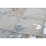Voir la diapositive 3 : Paris Prix Tapis en Cuir Effet Mosaïque  Lavish  Gris & Argent