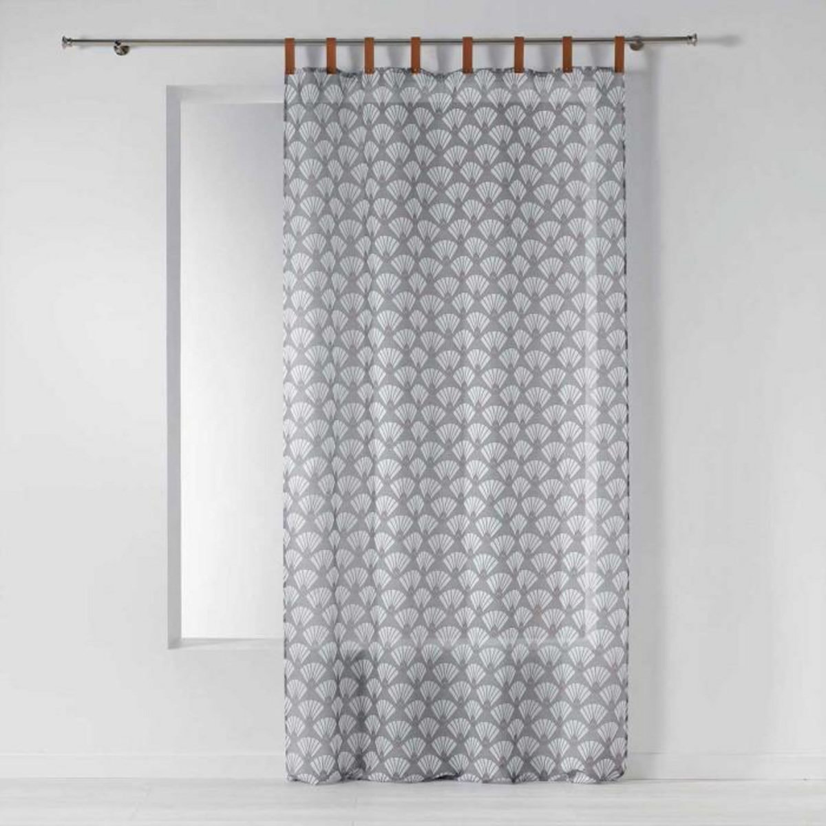 Paris Prix Rideau Voilage à Passants  Art Déco Chic  140x240cm Anthracite