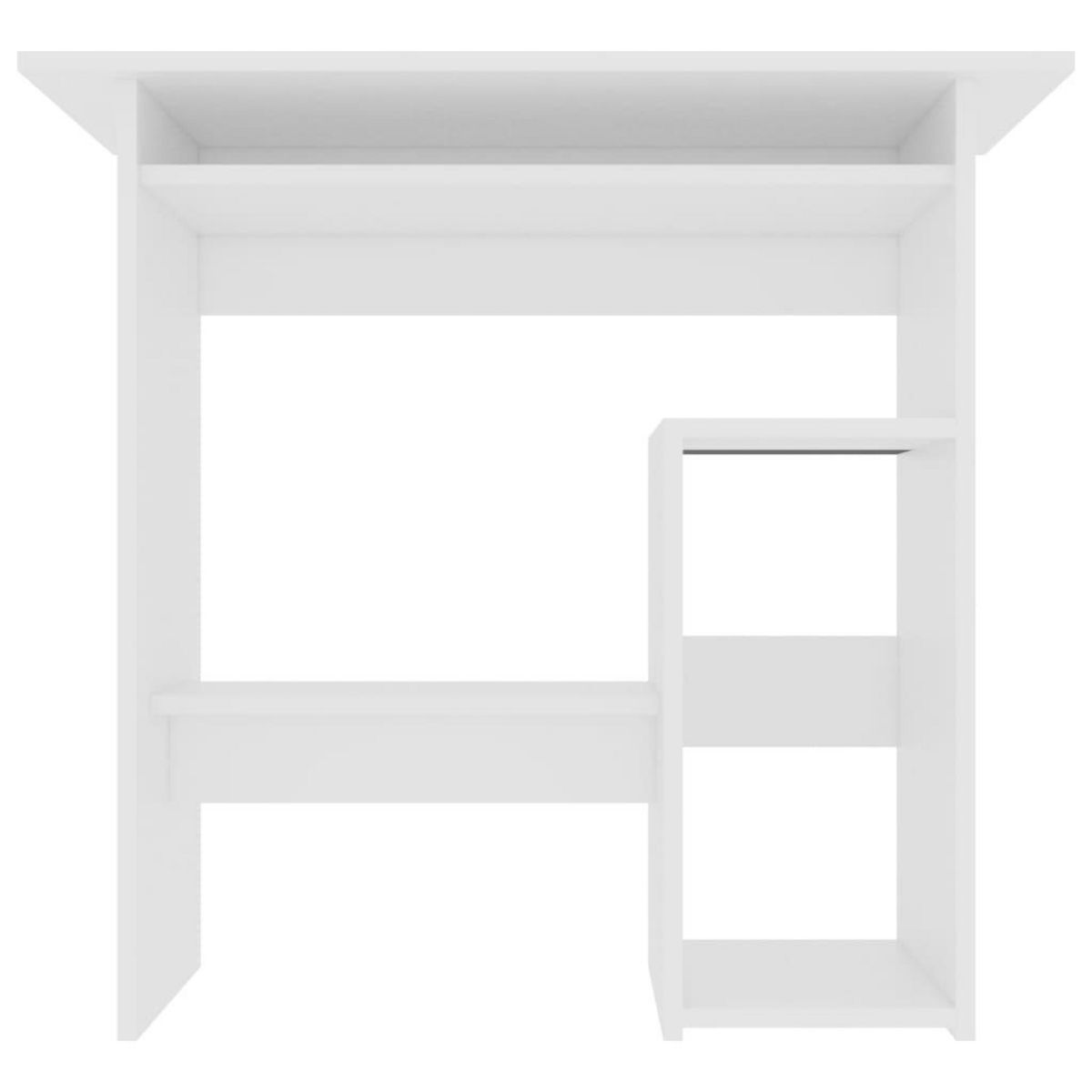 VIDAXL Bureau Blanc 80x45x74 cm Bois d'ingenierie