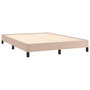 Voir la diapositive 4 : VIDAXL Cadre de lit sans matelas cappuccino 140x200 cm similicuir
