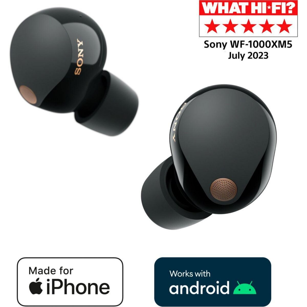SONY Ecouteurs WF-1000XM5 Noir