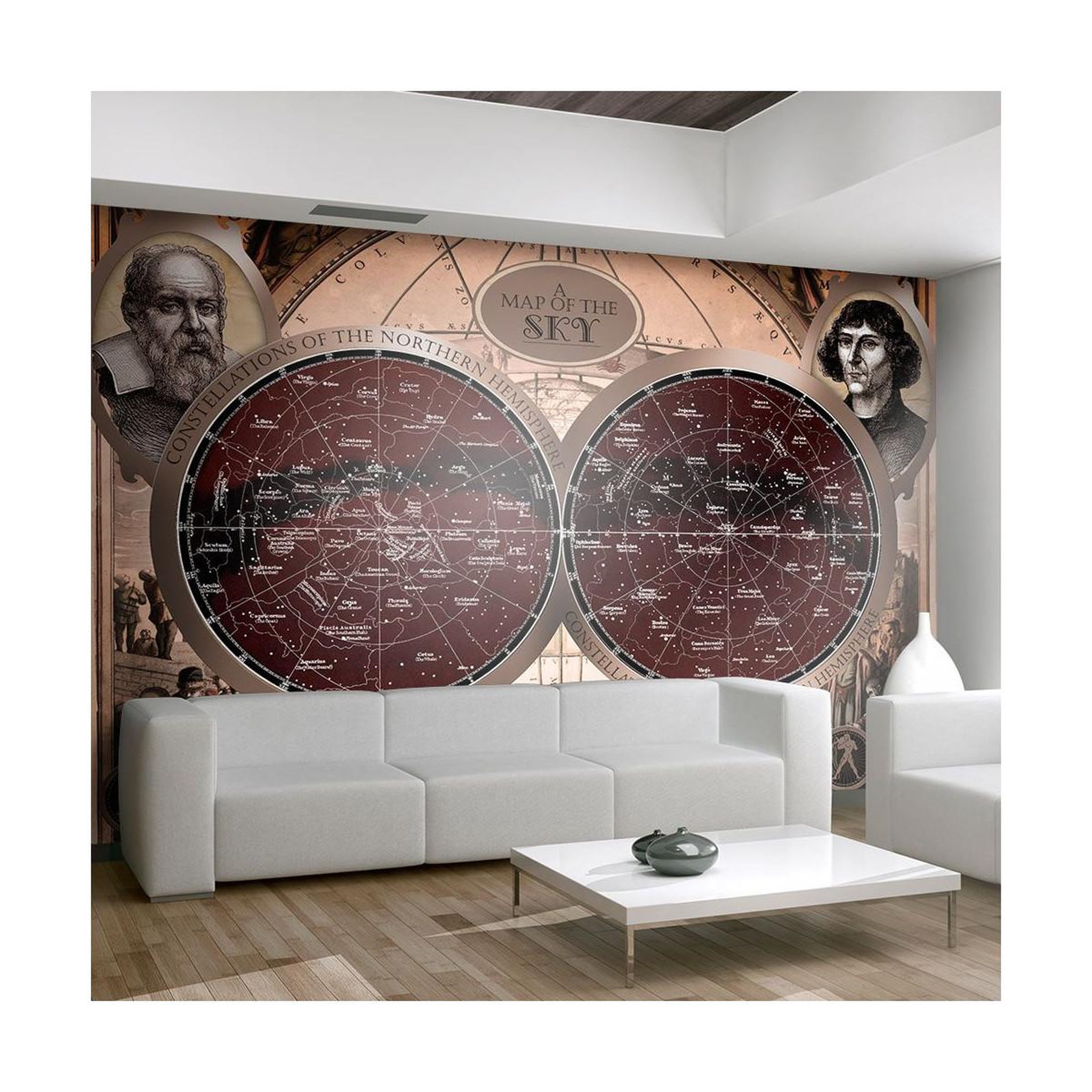 Voir la diapositive 1 : Paris Prix Papier peint  map of the sky