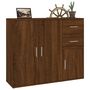 Voir la diapositive 5 : VIDAXL Buffet Chene marron 91x29,5x75 cm Bois d'ingenierie