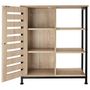 Voir la diapositive 3 : tectake Buffet style industriel Bois clair industriel, Chêne Sonoma