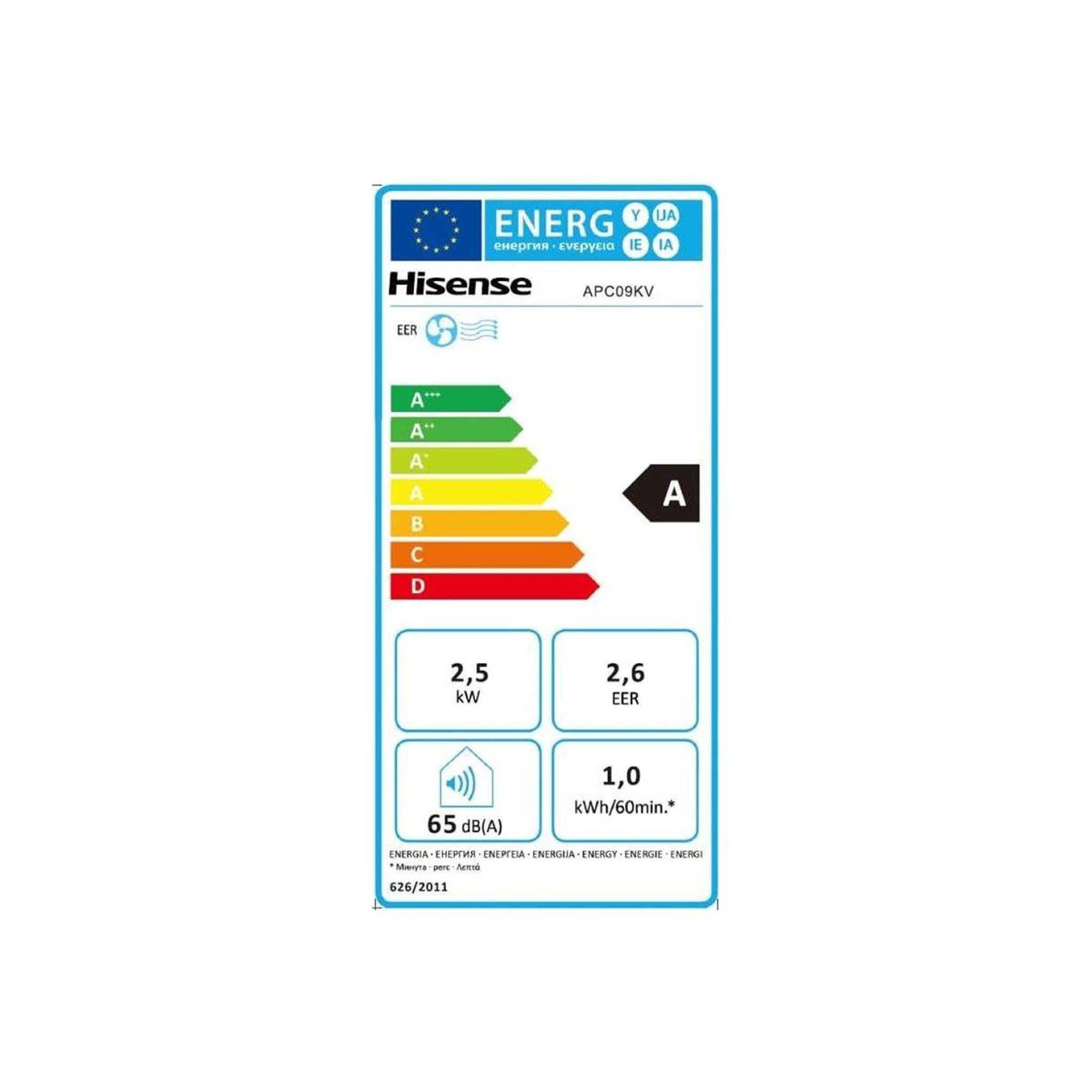 Voir la diapositive 6 : Hisense Climatiseur APC09KV