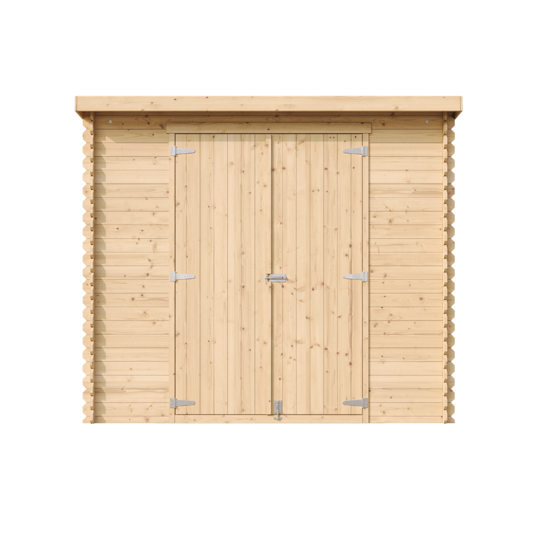 TIMBELA Abri de Jardin En Bois 2,63 m², Cabane de Jardin, Portes à Deux Battants, Sans Plancher M310C1