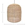 Voir la diapositive 3 : Lumisky Suspension solaire bohème GIACOMO Beige Rotin H45cm