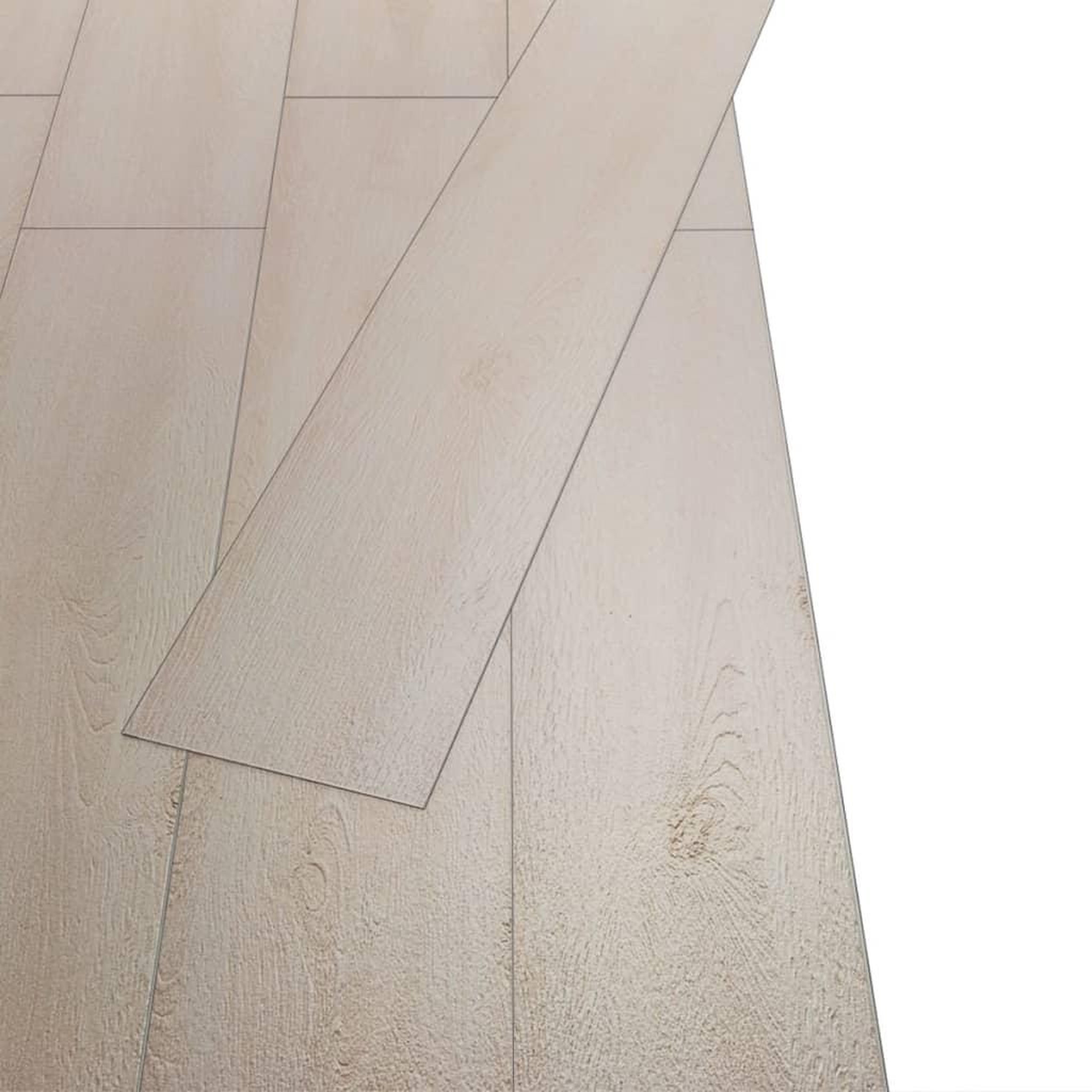 Voir la diapositive 3 : VIDAXL Planches de plancher PVC Non auto-adhesif Chene blanc classique