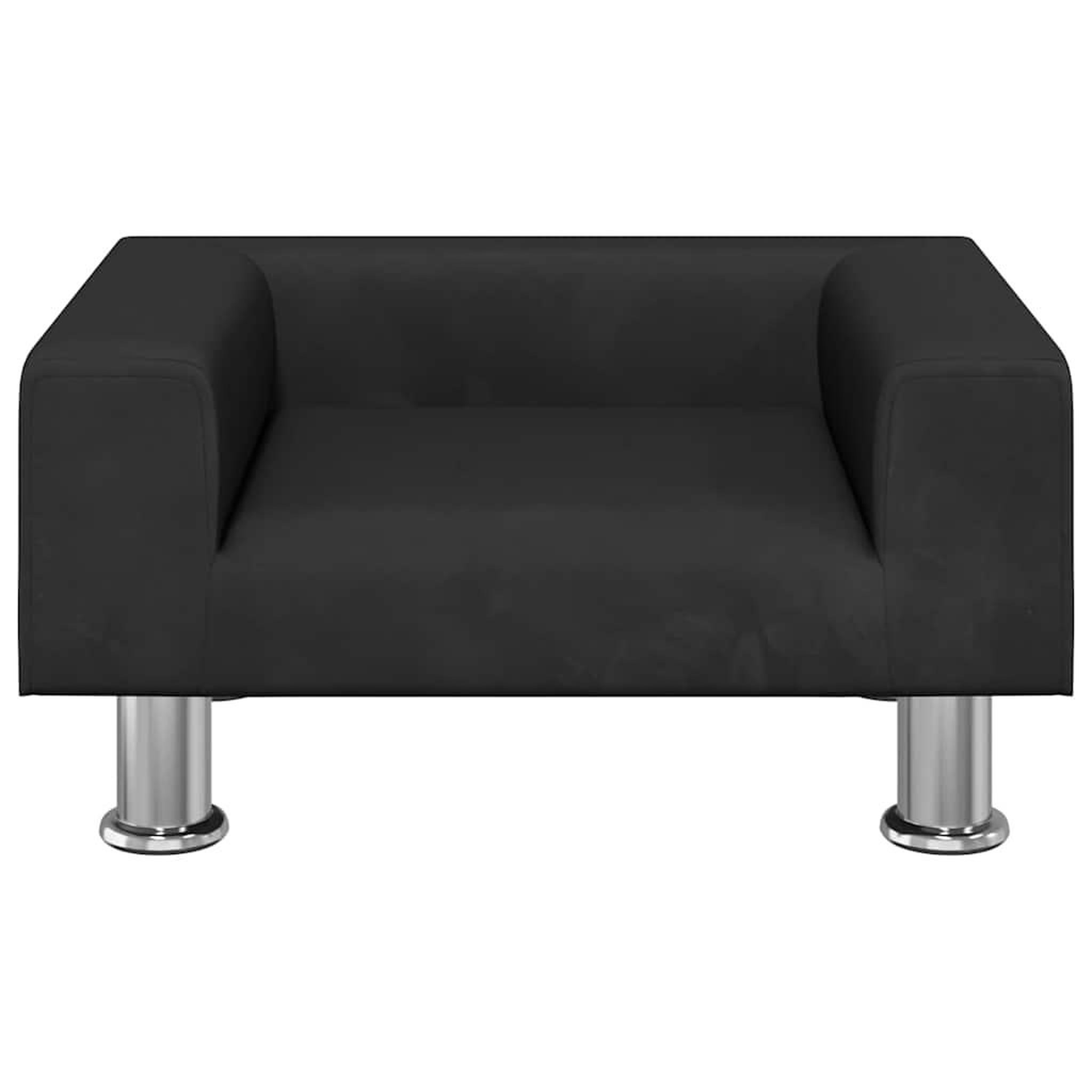 Voir la diapositive 3 : VIDAXL Lit pour chien noir 50x40x26,5 cm velours