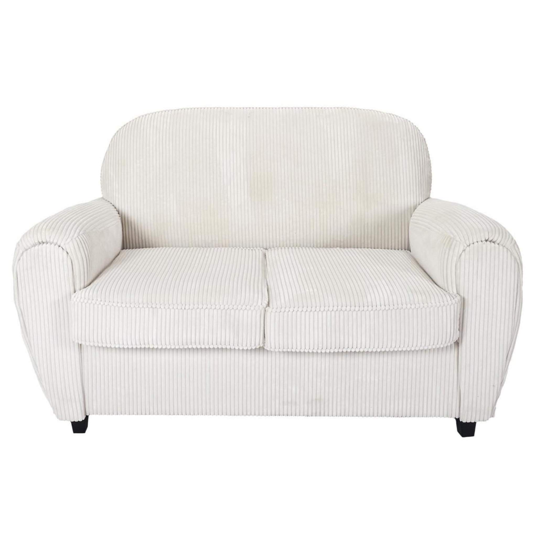Voir la diapositive 2 : The Home Deco Factory Canapé club 2 places côtelé  scott  137cm beige