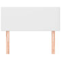Voir la diapositive 3 : VIDAXL Tete de lit Blanc 100x5x78/88 cm Similicuir