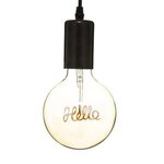 ATMOSPHERA Ampoule E27 Led Suspension  Hello  17cm Ambre