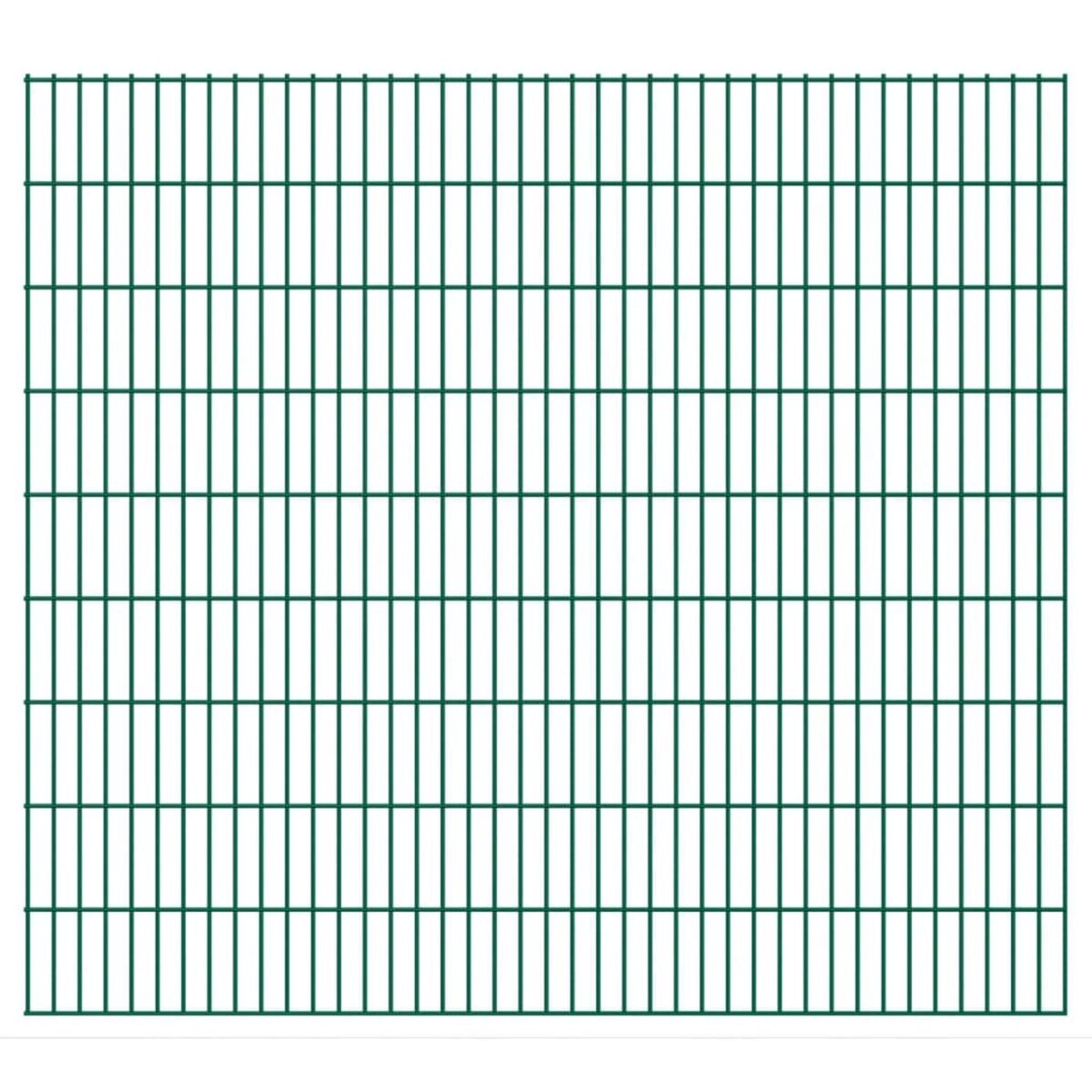 VIDAXL Panneaux de cloture de jardin 2D 2,008x1,83 m 40 m total Vert