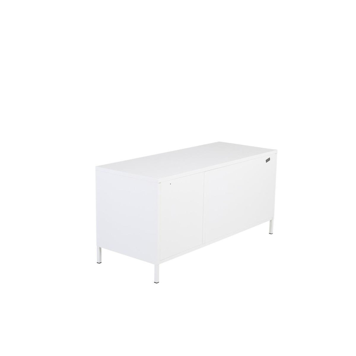 Paris Prix Meuble TV 3 Portes  Acero  120cm Blanc
