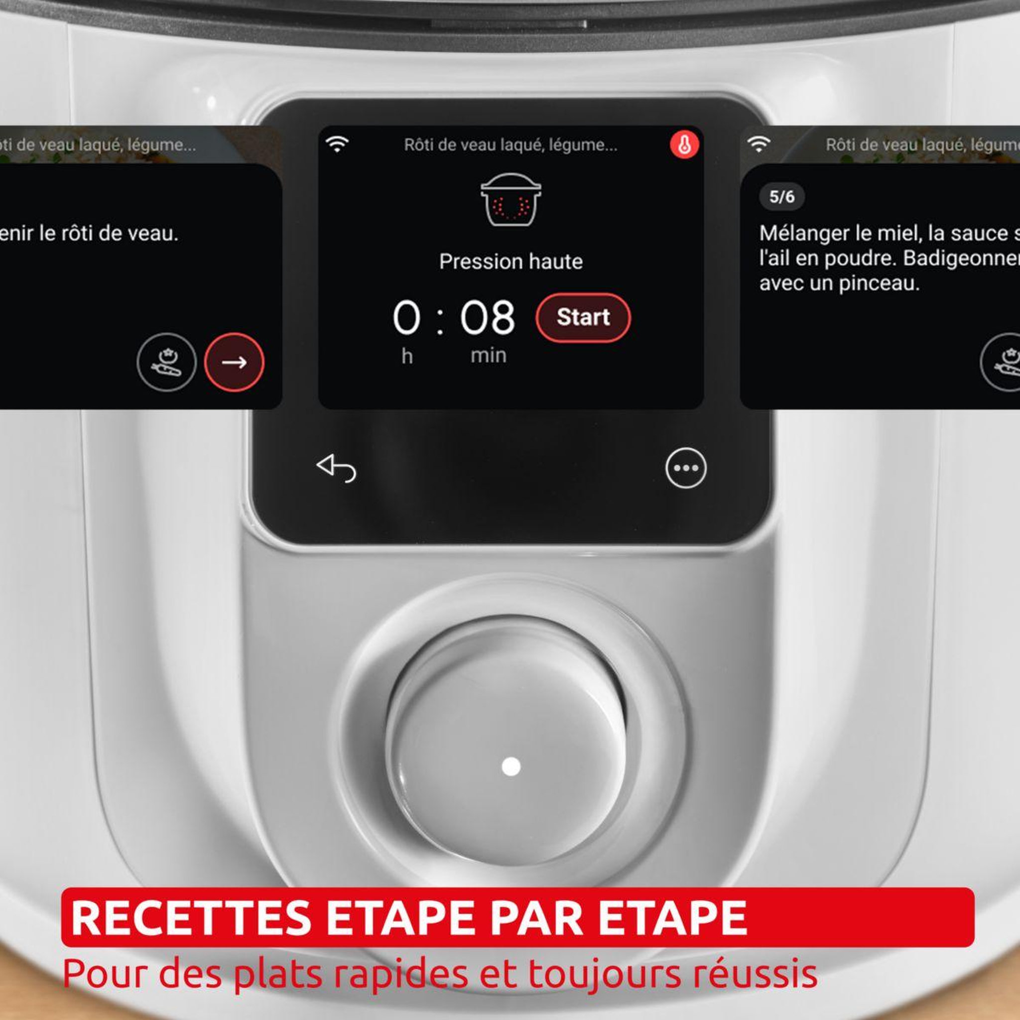 Voir la diapositive 2 : MOULINEX Cookeo CE82X1F0 Cookeo Simplicity avec couvercle Extra crisp