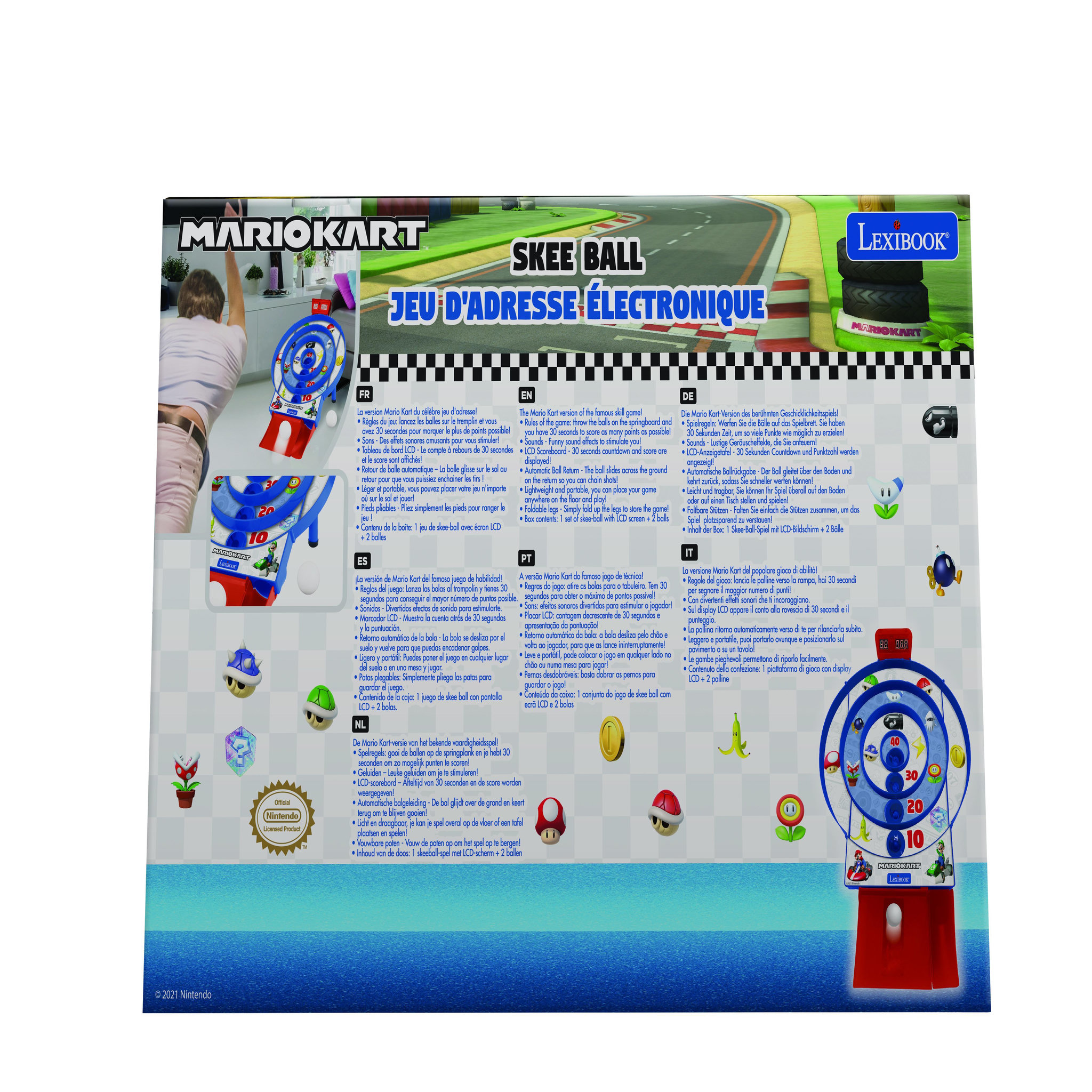 Voir la diapositive 5 : Lexibook Target Shoot Mario Kart - Jeu d'adresse électronique