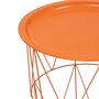 Voir la diapositive 2 : ATMOSPHERA Table d'Appoint en Métal  Kumi  40cm Orange