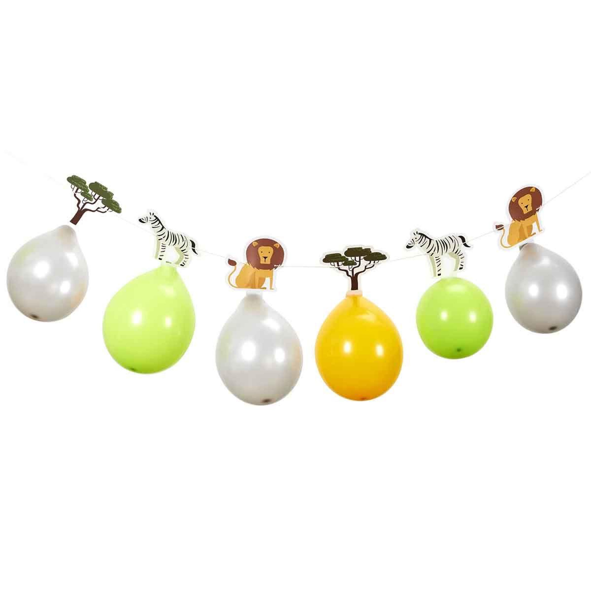 PARTY TIME Guirlande 6 Ballons  Savane  300cm Multicolore