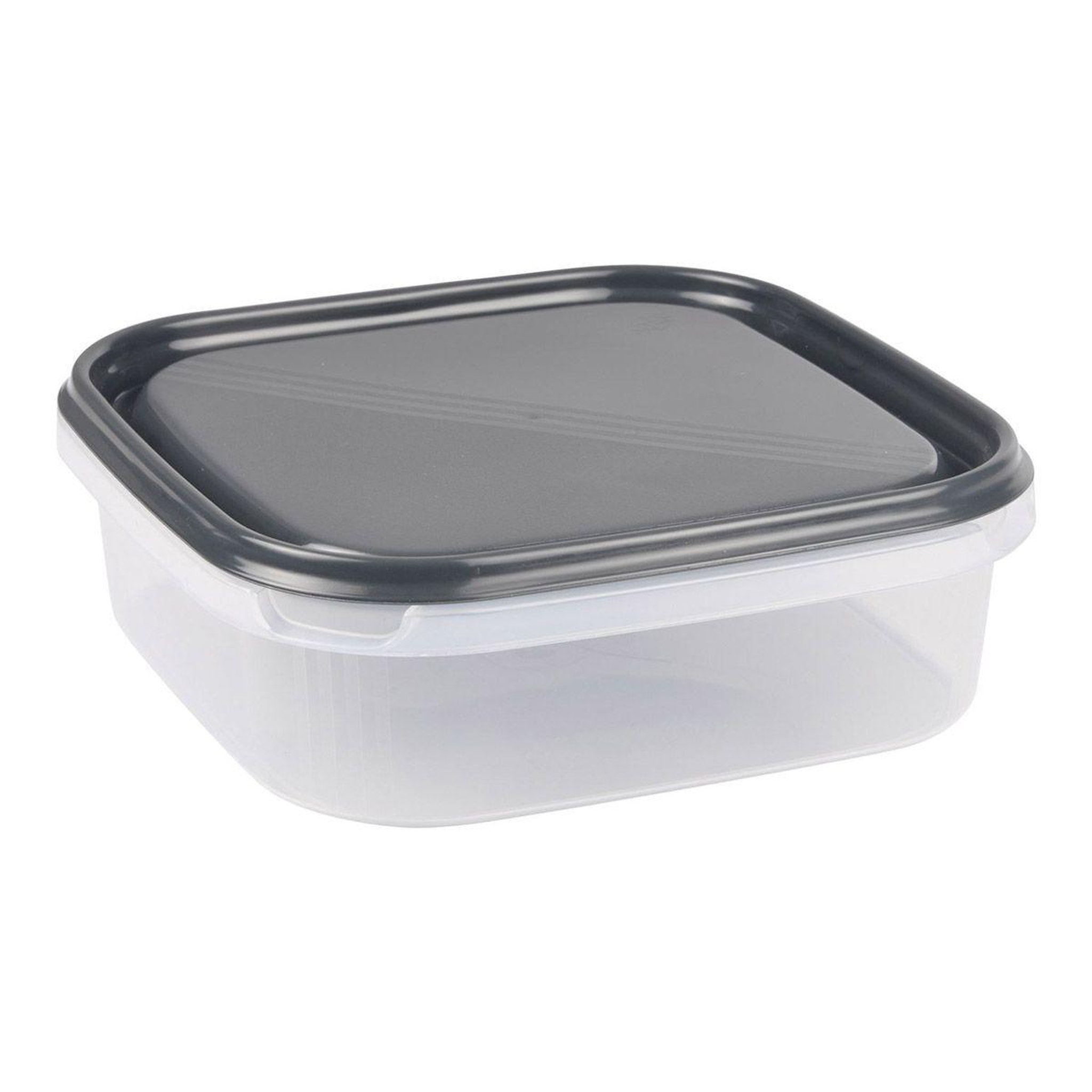 HOMEA Boîte de conservation carrée  merle  1,3l anthracite