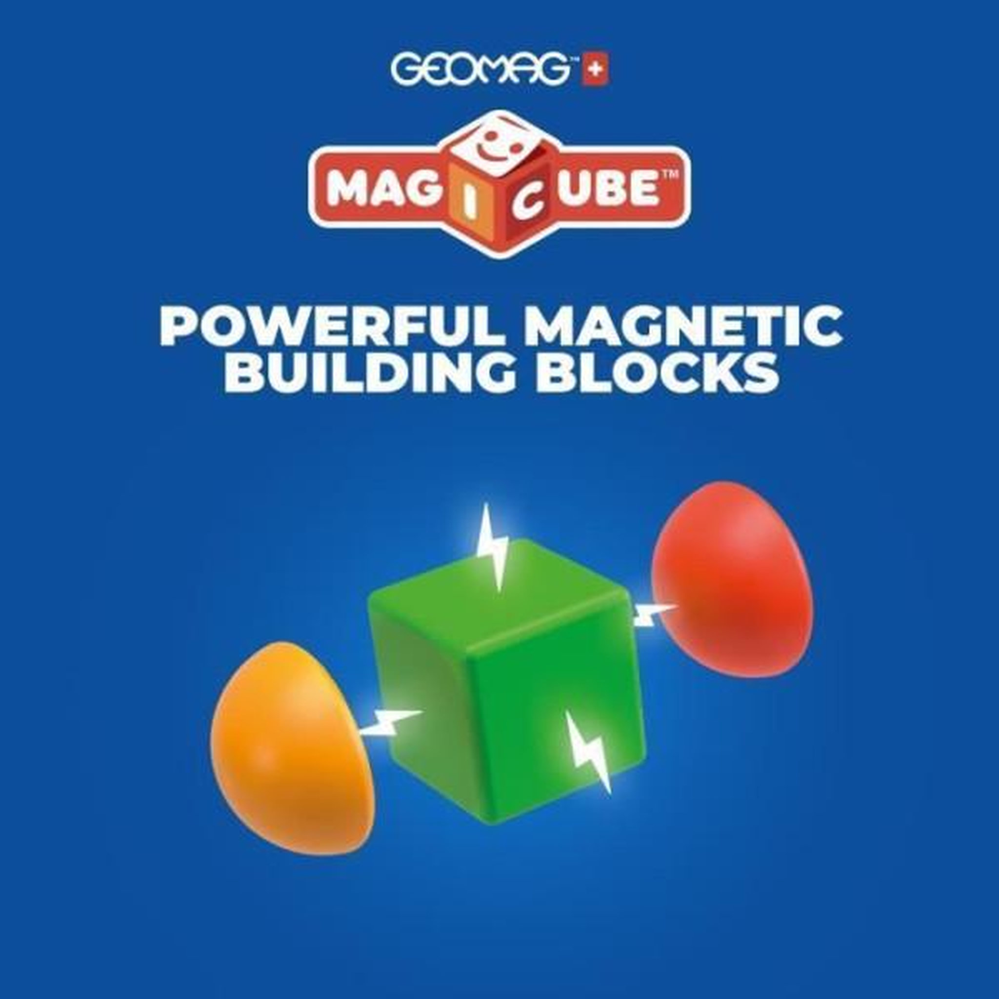 Voir la diapositive 3 : Geomag Blocs magnétiques - GEOMAG - Safari - 10 pieces - Éducatif - Plastique recyclé - Des 12 mois