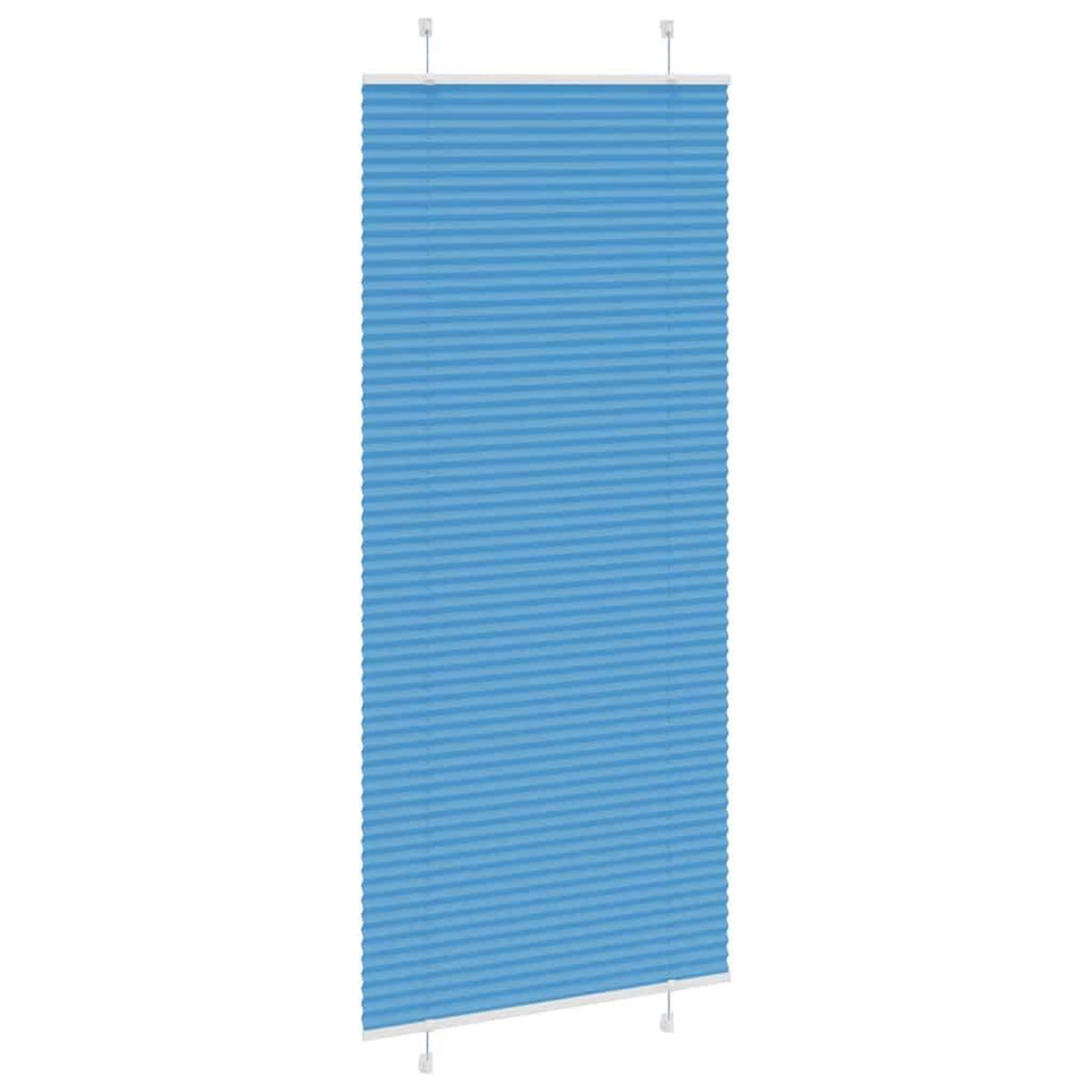 Voir la diapositive 4 : VIDAXL Store plisse bleu 90x200 cm largeur du tissu 89,4 cm polyester
