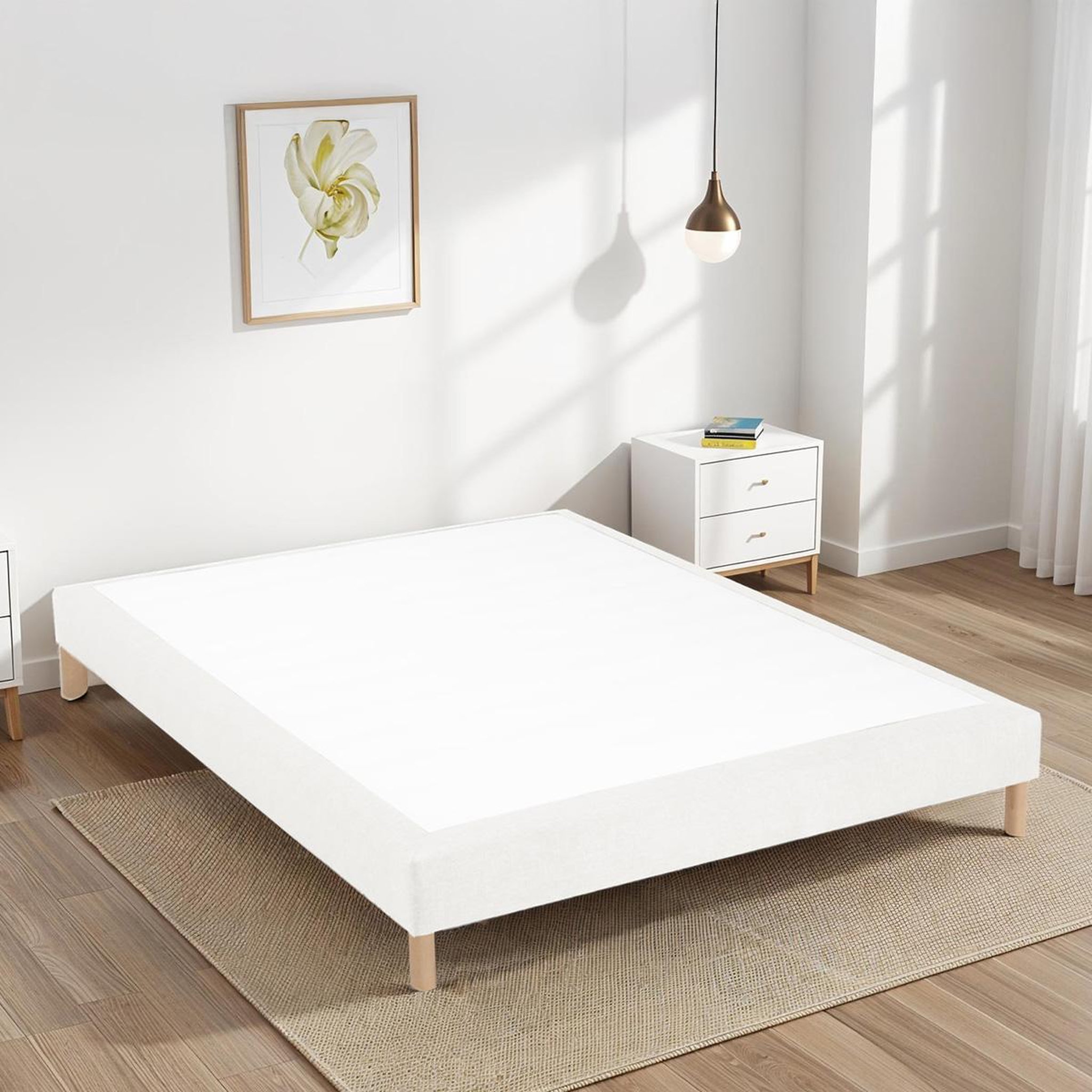 Voir la diapositive 4 : BELLECOUR BELLECOUR LITERIE | Sommier tapissier SISAL | Epaisseur 18 cm | Beige (pieds non inclus)