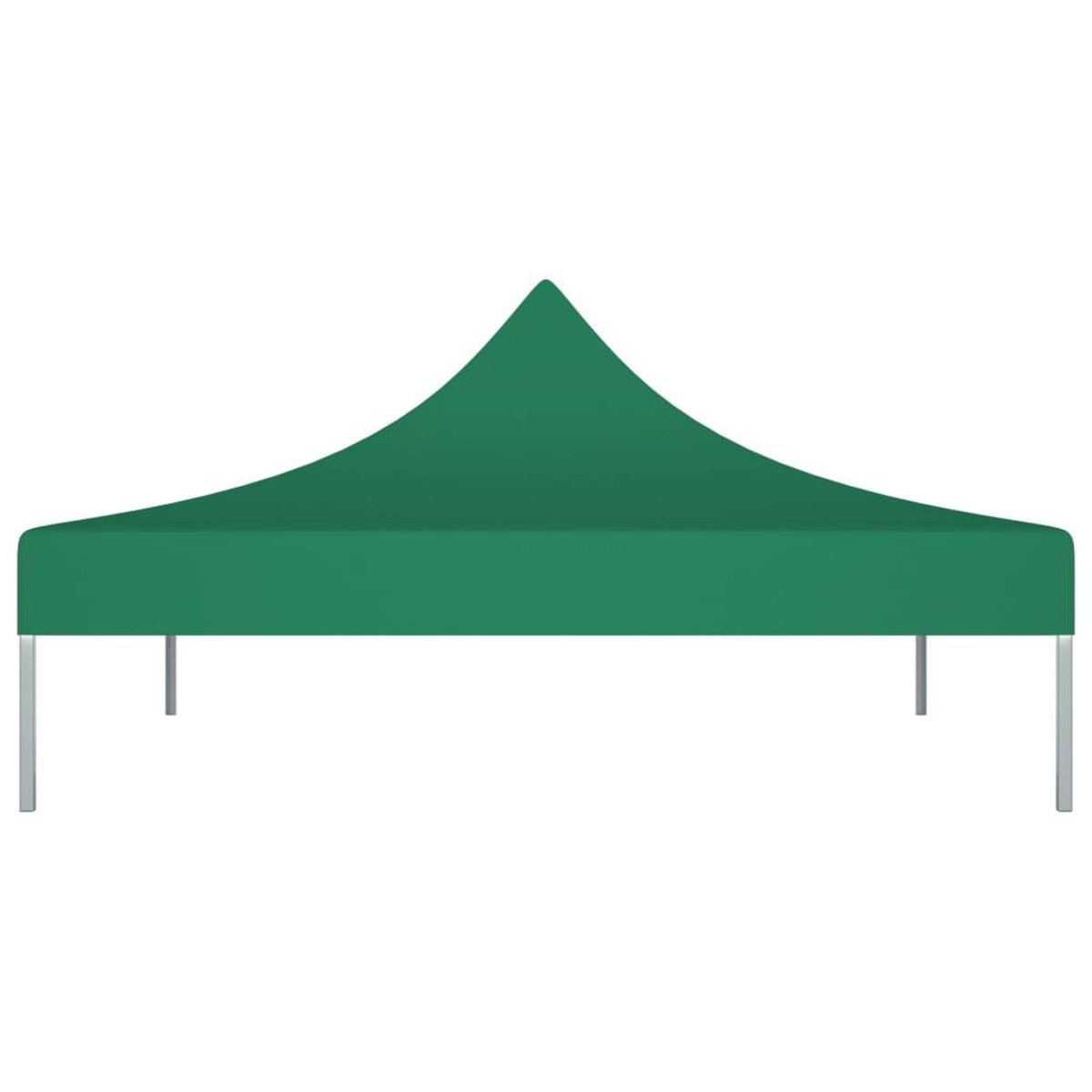 VIDAXL Toit de tente de reception 2x2 m Vert 270 g/m^2
