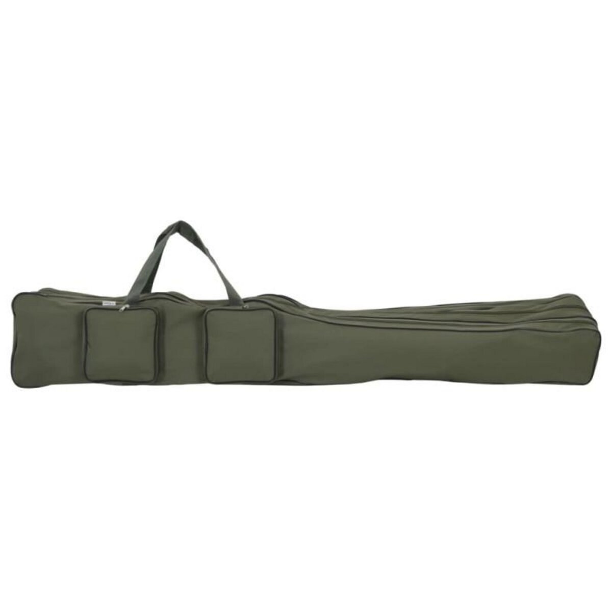 VIDAXL Sac de canne à pêche vert foncé 150 cm tissu oxford