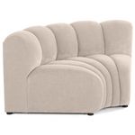 LISA DESIGN Debbie - module d'angle réversible en tissu texturé. Coloris disponibles : Marron, Rose, Gris, Vert, Bleu, Noir, Orange, Beige