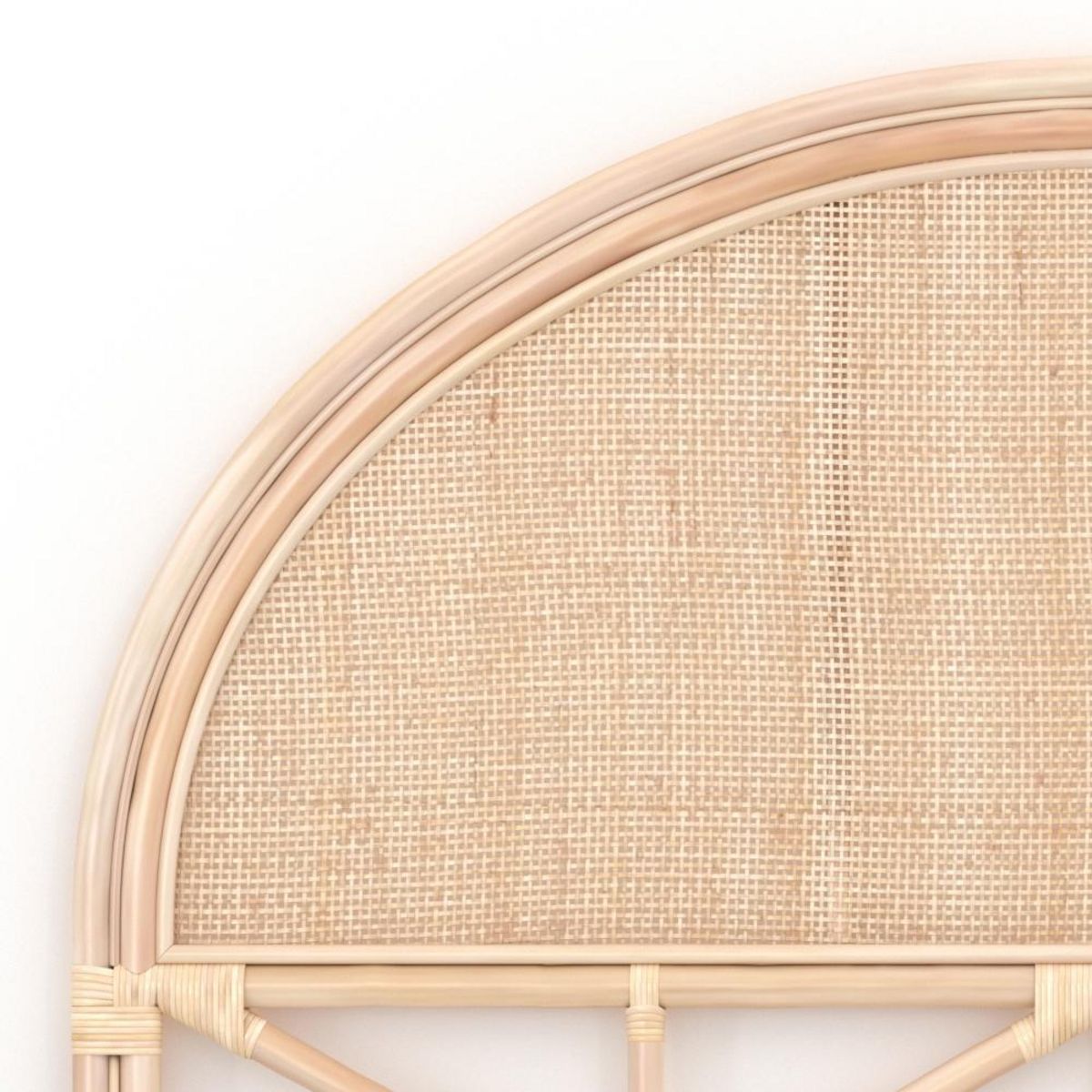 Rendez vous déco Tête de lit en rotin naturel 140 cm - Madya