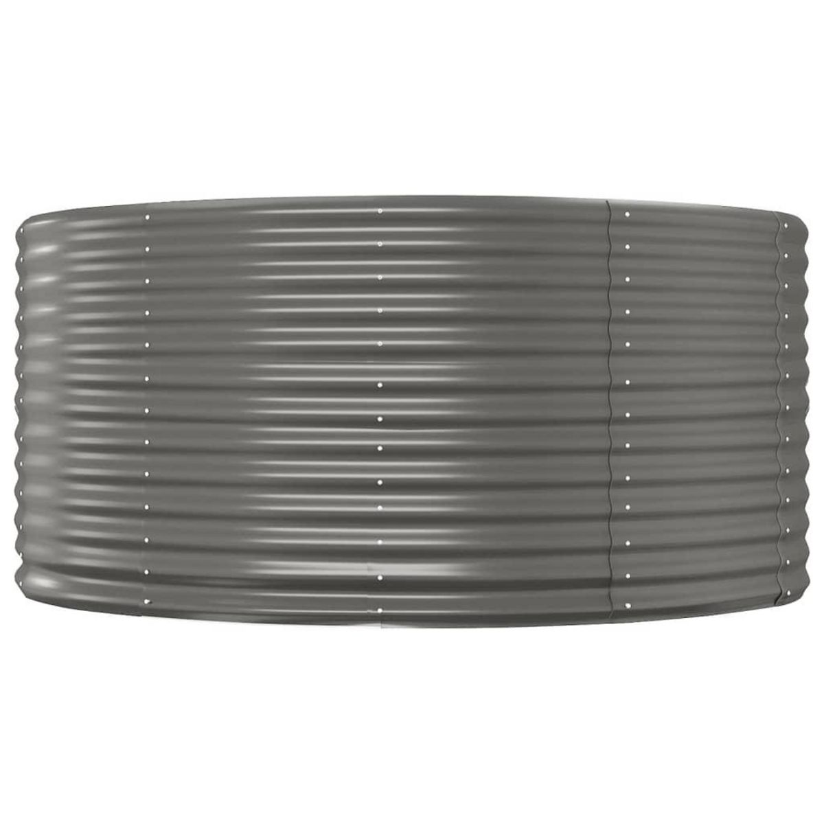 VIDAXL Lit sureleve de jardin Gris 140x140x68cm Acier enduit de poudre