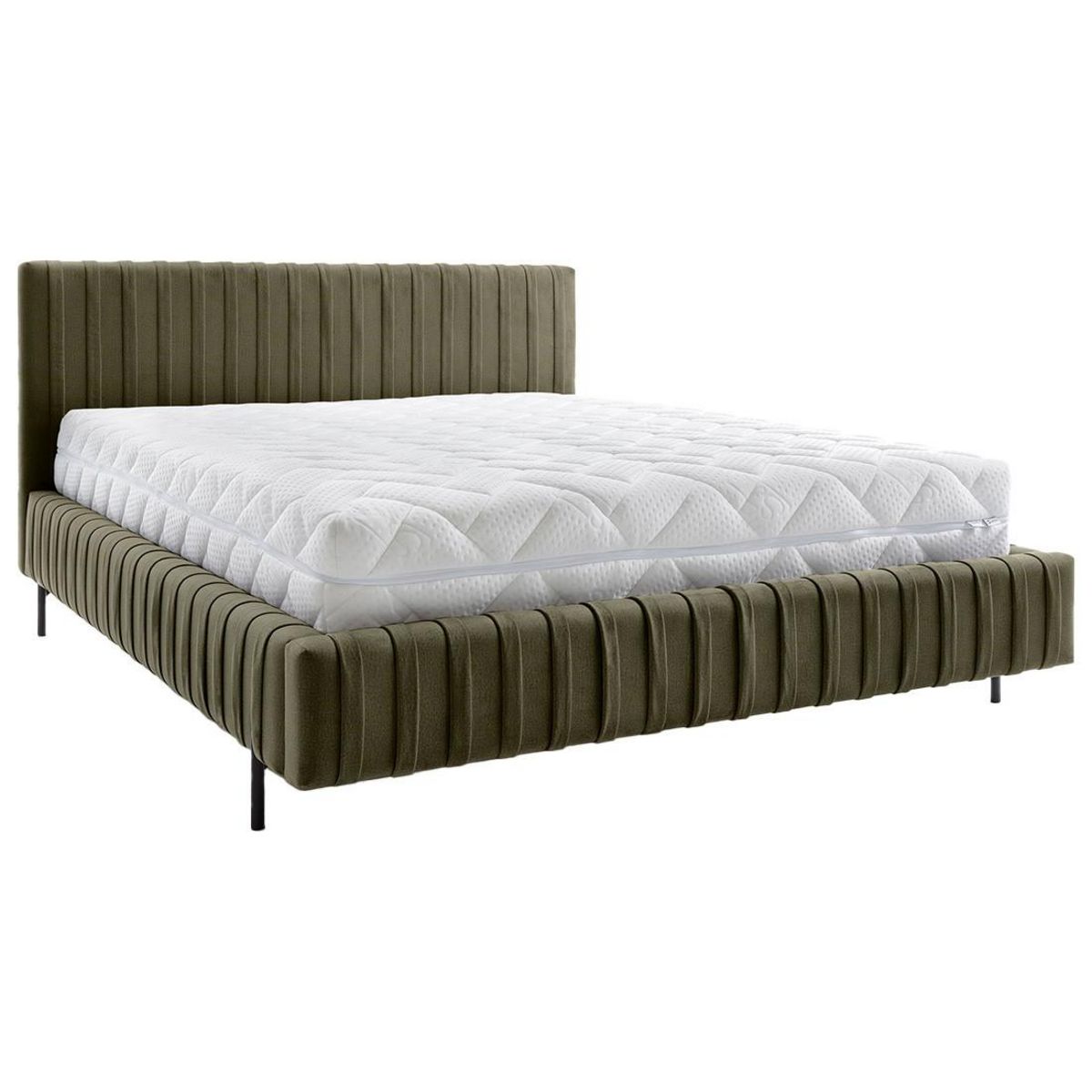 LISA DESIGN Flavio - lit coffre - 180x200 cm - sommier inclus - en simili